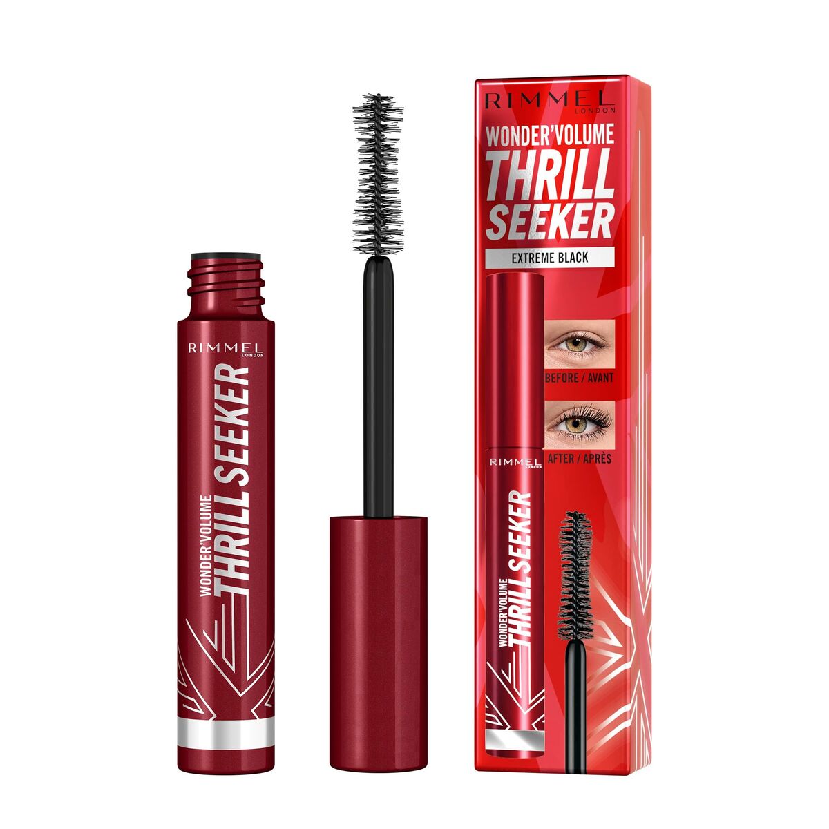 Máscara de pestañas Rimmel London Wonder Volume Thrill Seeker Extreme Black 8 ml-1