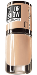 Maybelline, Color Show 60 Seconds, Smalto per unghie, N. 1, Vai nudo, 7 ml - Cosmova