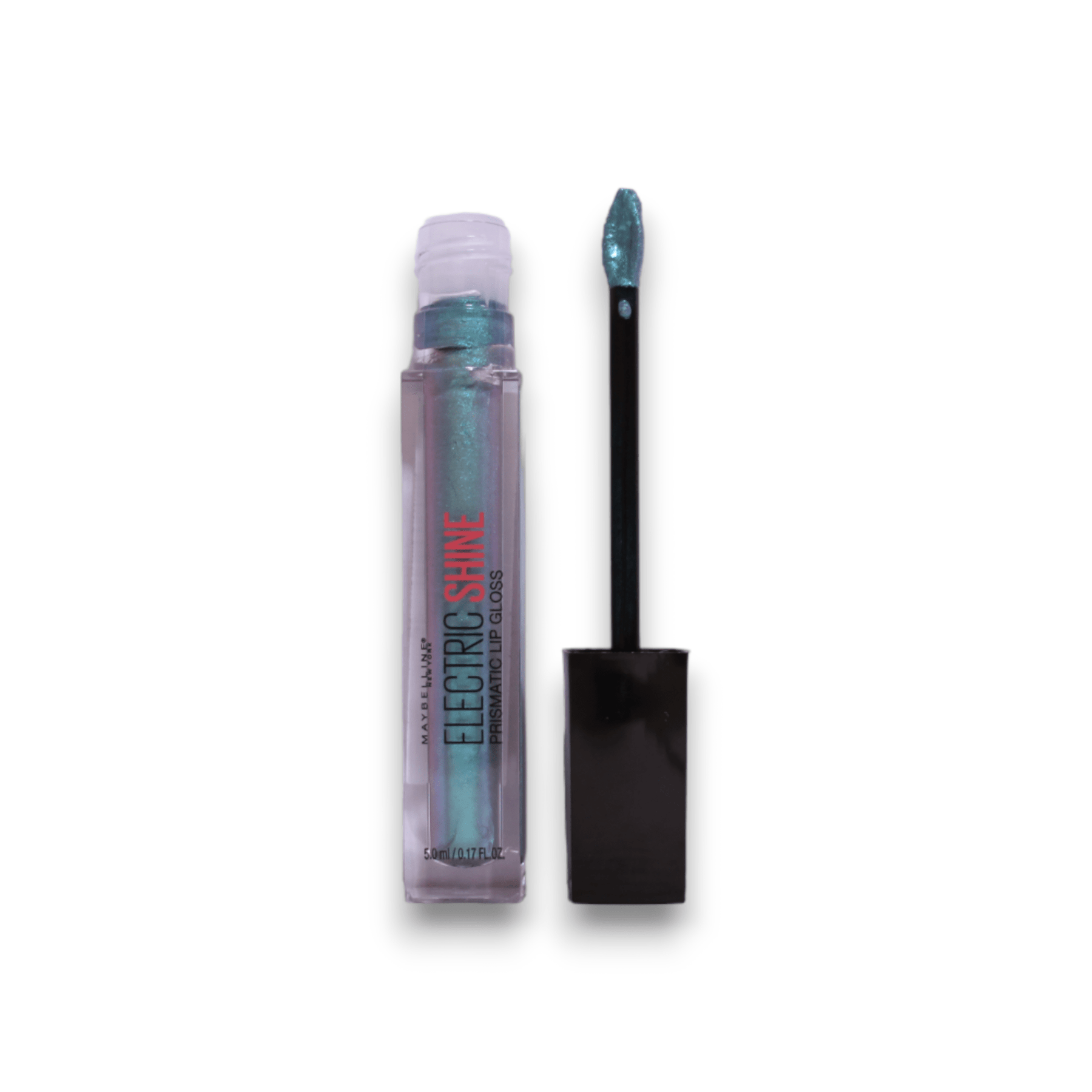 Maybelline, Electrio Shine Prismatic, Lucidalabbra, 165, Blu elettrico, 5 ml - Cosmova