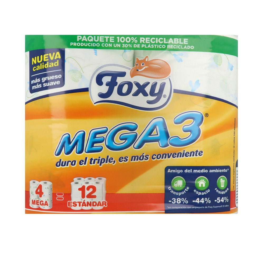 MEGA3 carta igienica tripla durata 4 rotoli-0