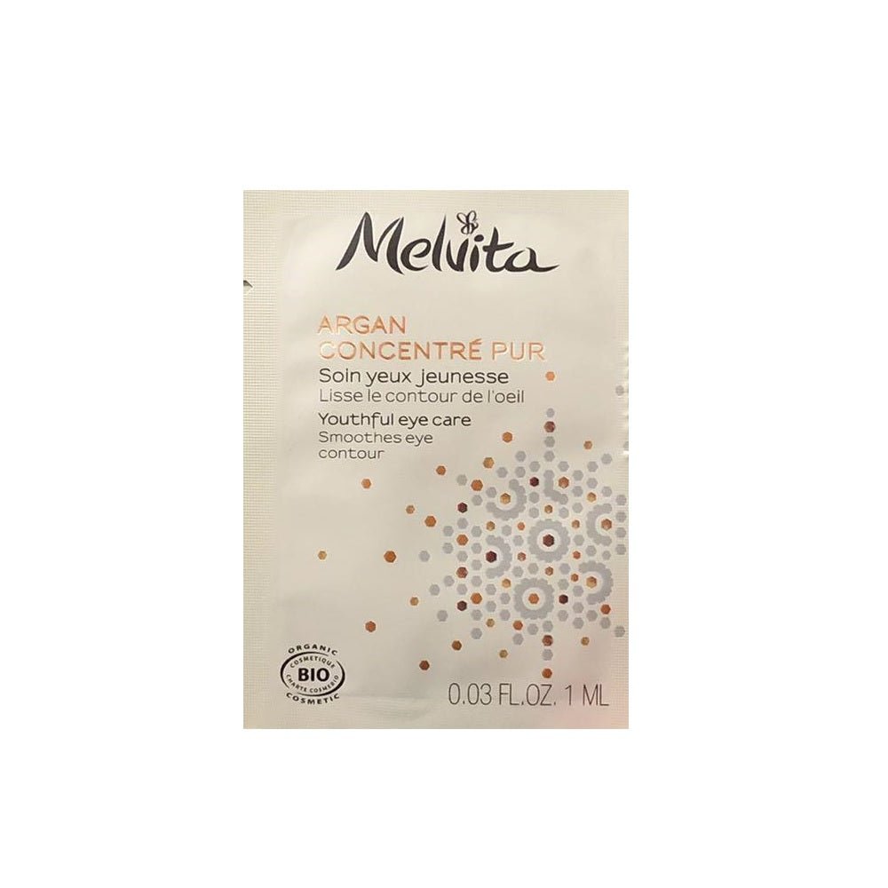 Melvita, Argan Concentre Pur, Biologico, Levigatura, Crema per gli occhi, 1 ml *Campione - Cosmova