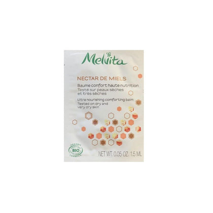 Melvita, Nectar De Miels, Biologico, Nutriente, Balsamo, Per viso e collo, 1,5 ml *Campione