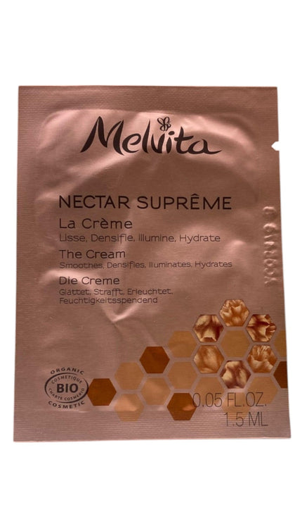 Melvita, Nectar Supreme, Biologico, Levigatura, densificazione & illuminazione, Panna, Per il viso, 1,5 ml *Campione