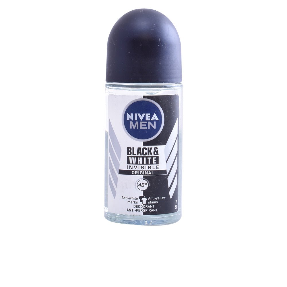 MEN BLACK & WHITE INVISIBLE deodorant roll-on 50 ml - Cosmova