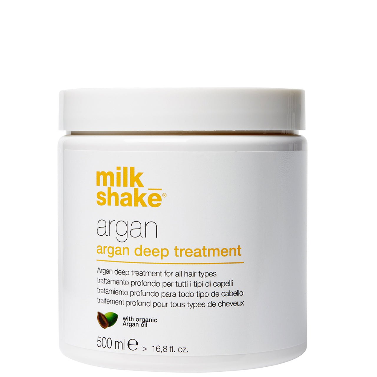 Milk Shake, Argan, Olio di argan biologico, Trattamento con crema per capelli, Per nutrire, 500 ml - Cosmova