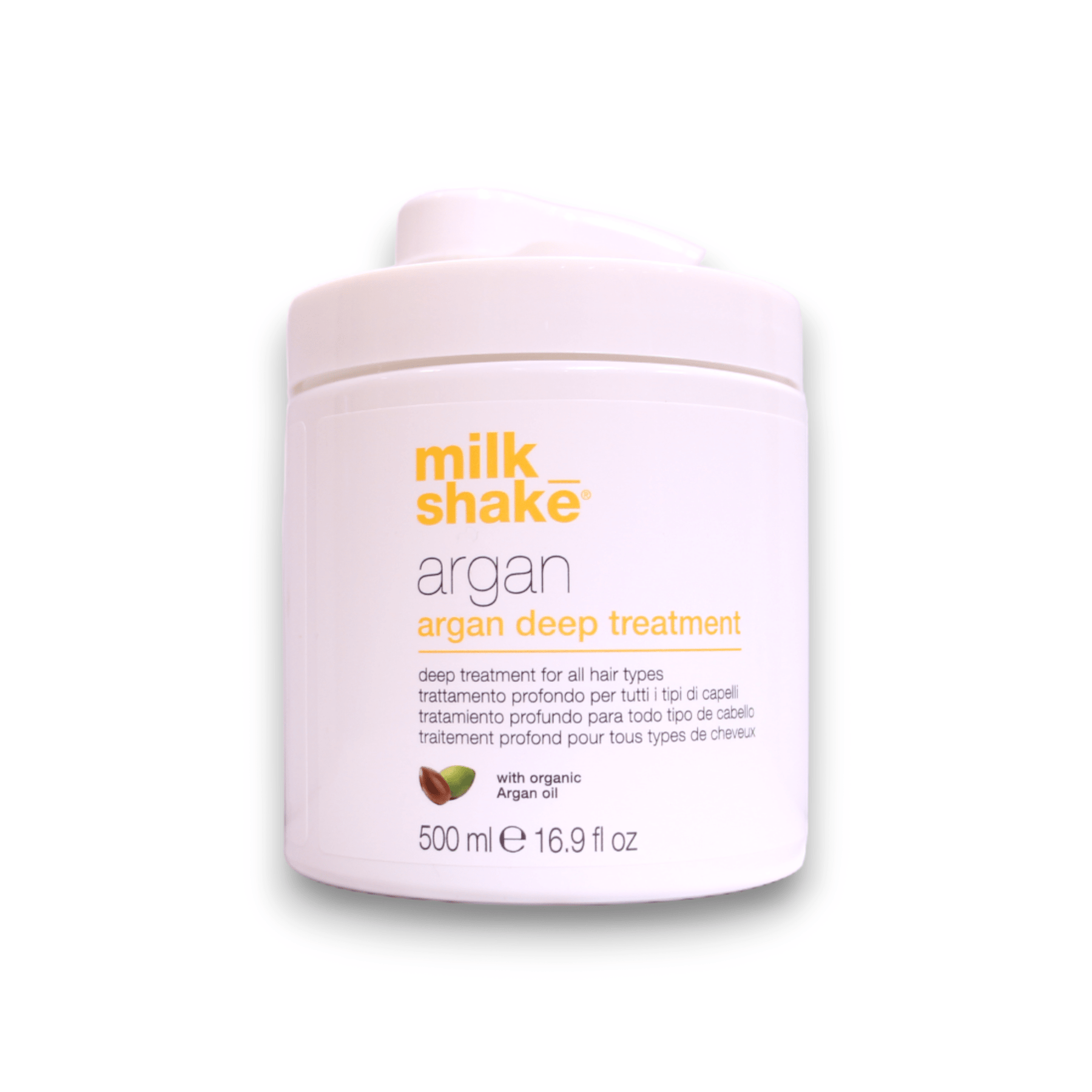 Milk Shake, Argan, Olio di argan biologico, Trattamento con crema per capelli, Per nutrire, 500 ml - Cosmova