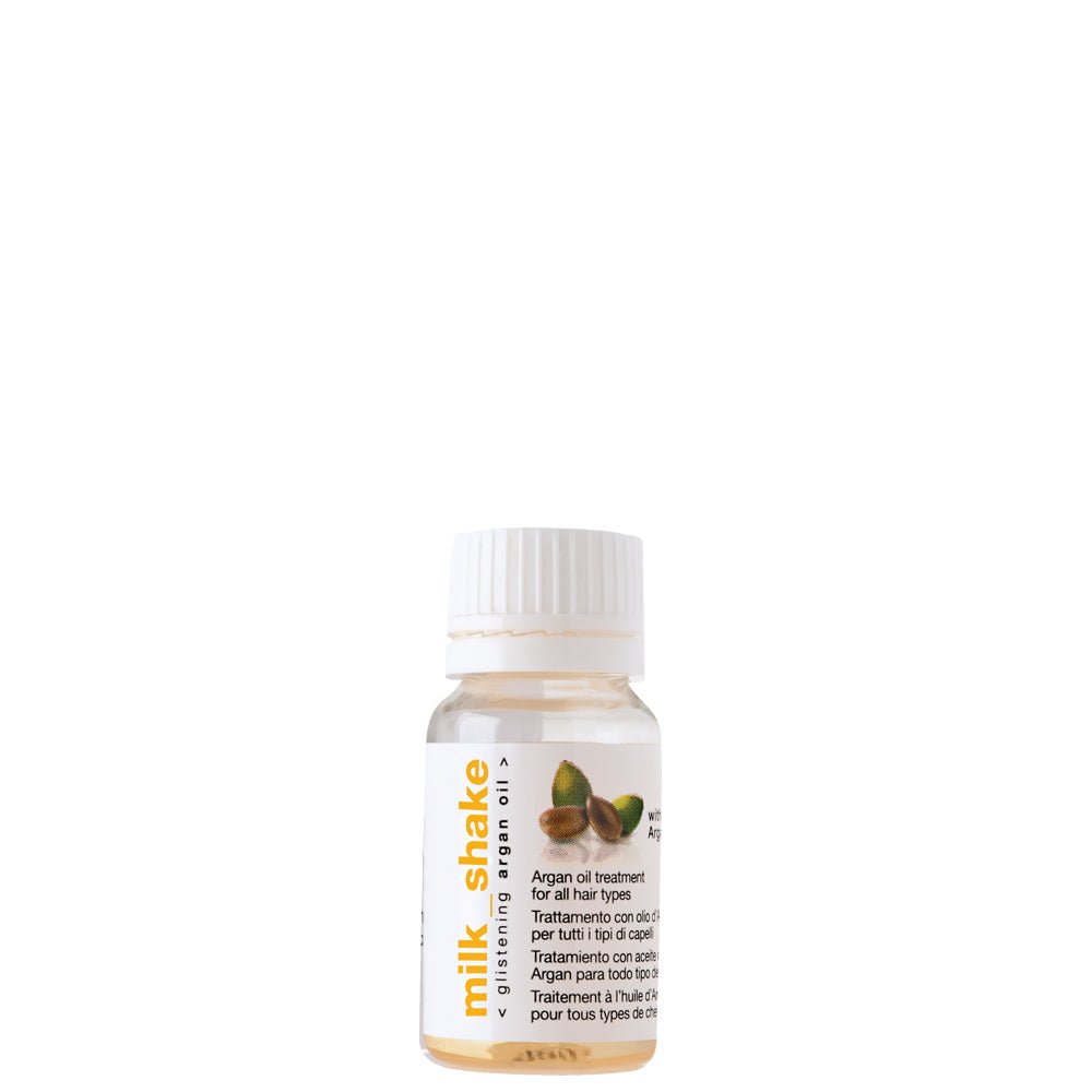 Milk Shake, Argan, Olio di argan biologico, Trattamento con olio per capelli, Condizionare e nutrire, 10 ml - Cosmova