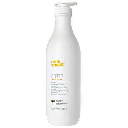 Milchshake, Argan, Senza solfati, Shampoo per capelli, Per idratare, 1000 ml