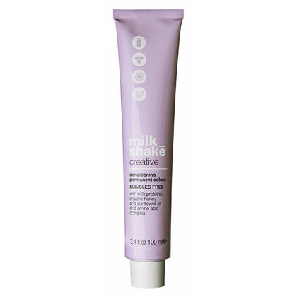 Milk Shake, Creative, Senza SLS/SLES, Tinta per capelli permanenti, 10.110A Ash Platinum Lightest Blond, 100 ml
