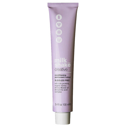 Milk Shake, Creative, Senza SLS/SLES, Tinta per capelli permanenti, 5.55M Castano chiaro Mogano, 100 ml