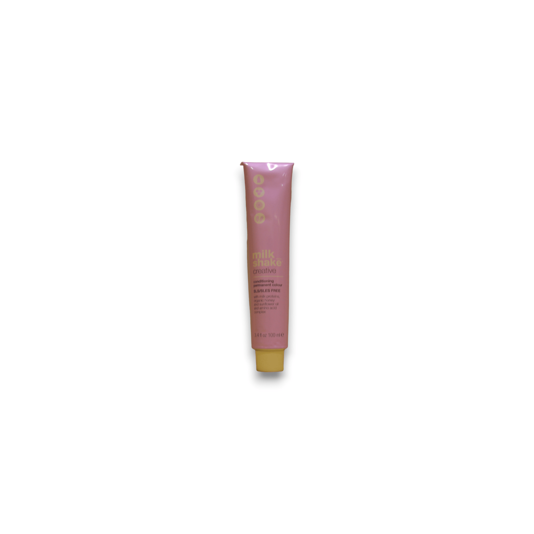 Milk Shake, Creative, Senza SLS/SLES, Tinta per capelli permanente, 7.17A Medium Ash Blond, 100 ml - Cosmova