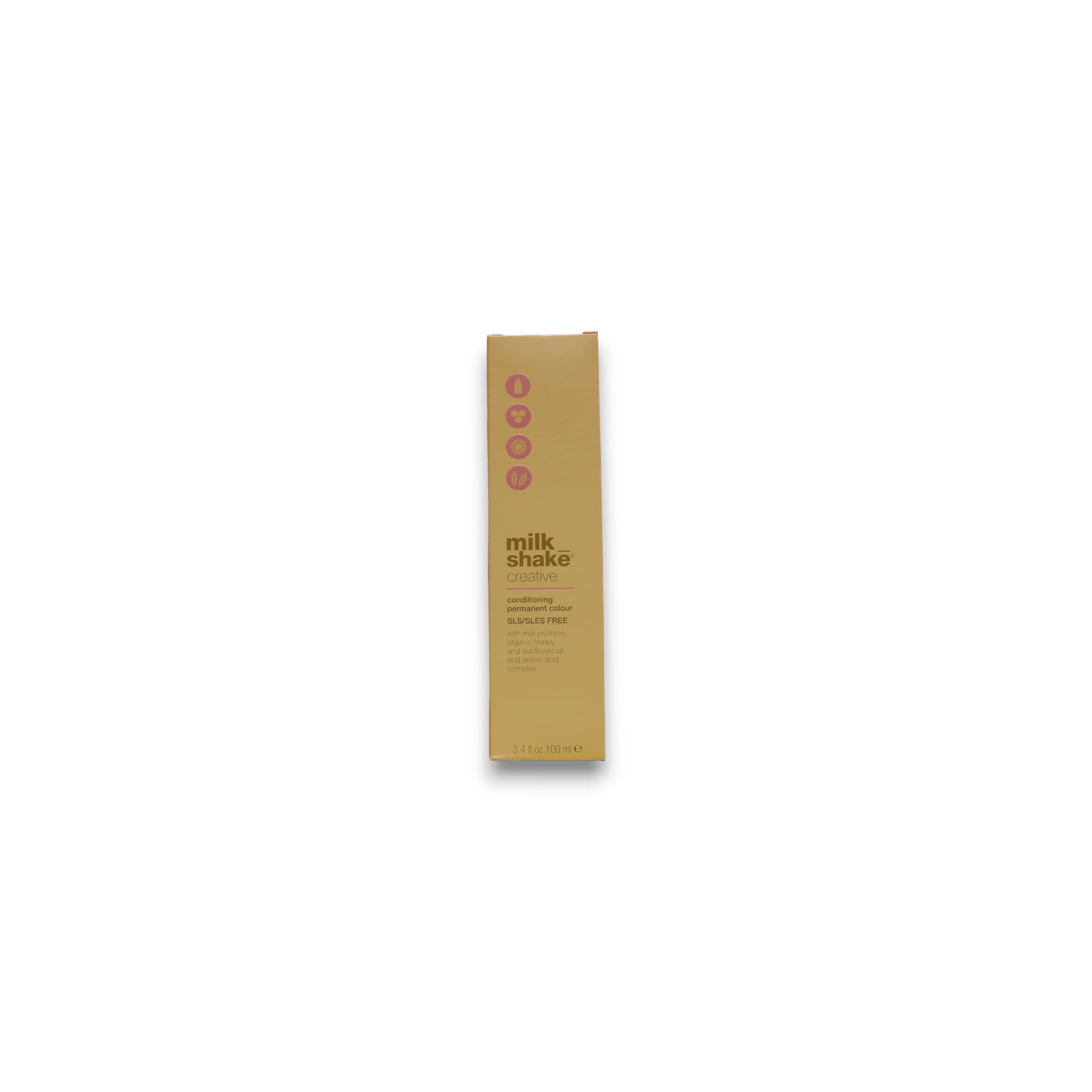 Milk Shake, Creative, Senza SLS/SLES, Tinta per capelli permanente, 7.17A Medium Ash Blond, 100 ml - Cosmova