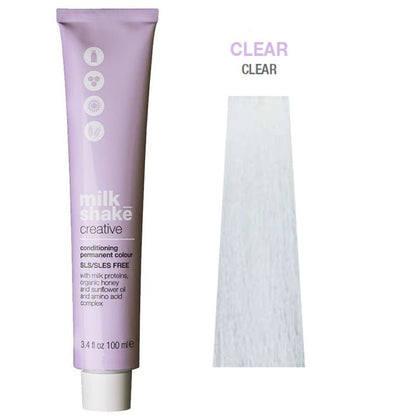 Milk Shake, Creative, Senza SLS/SLES, Tinta per capelli permanente,  Clear, 100 ml