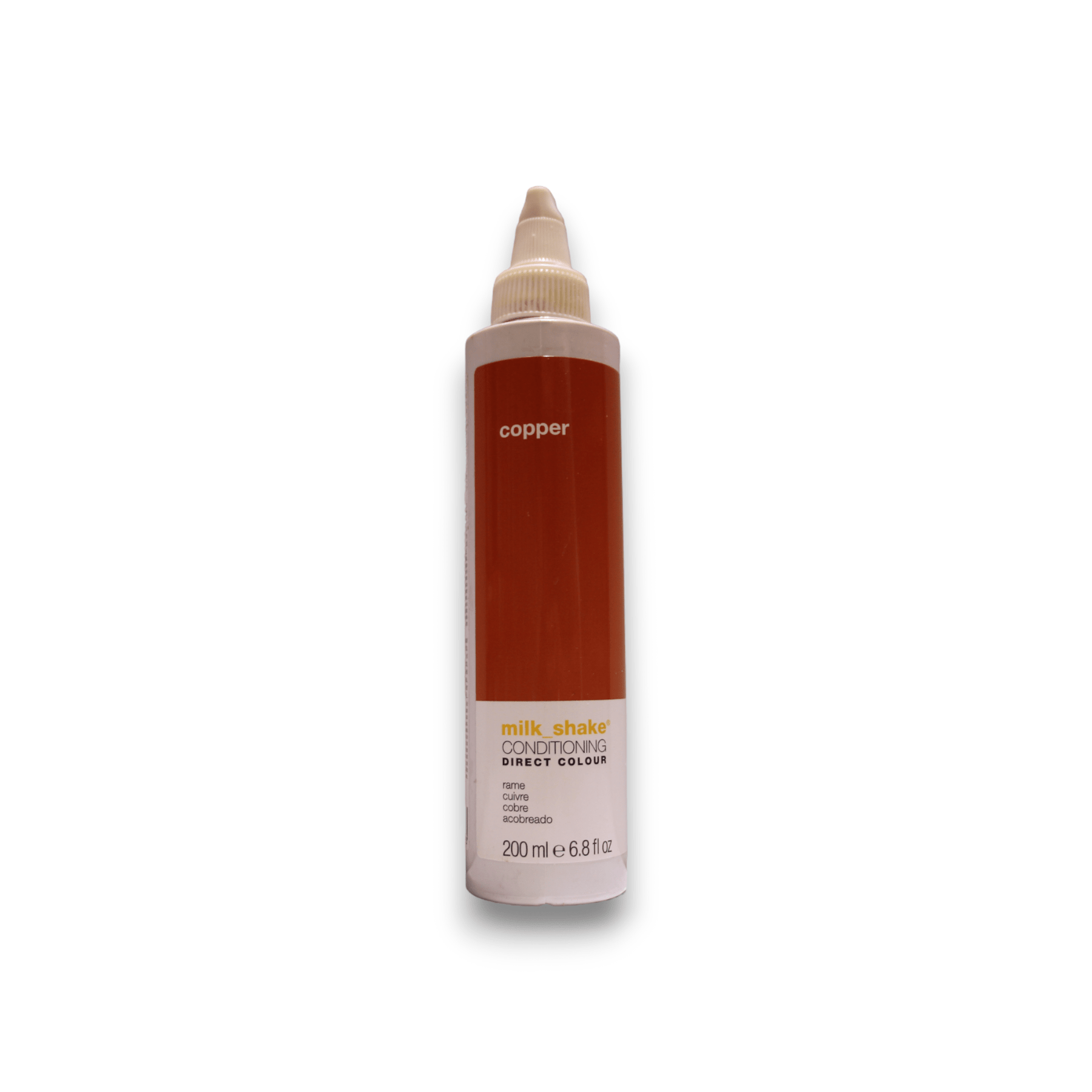 Milk Shake, Direct Colour, Senza ammoniaca, Balsamo colorante per capelli, Copper, 200 ml - Cosmova