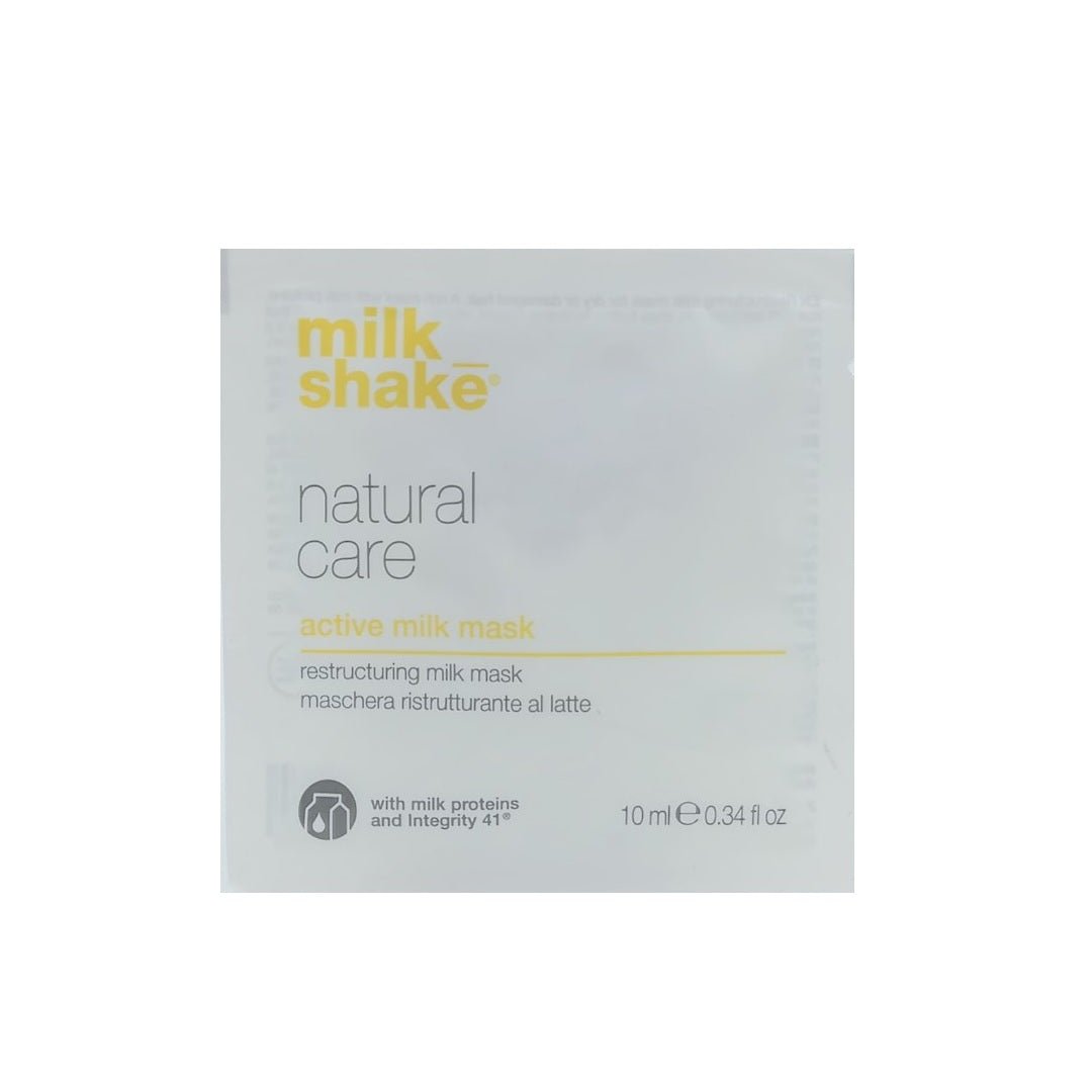 Milk Shake, Natural Care Active Milk, Maschera crema trattamento capelli, Per la protezione del colore, 10 ml - Cosmova