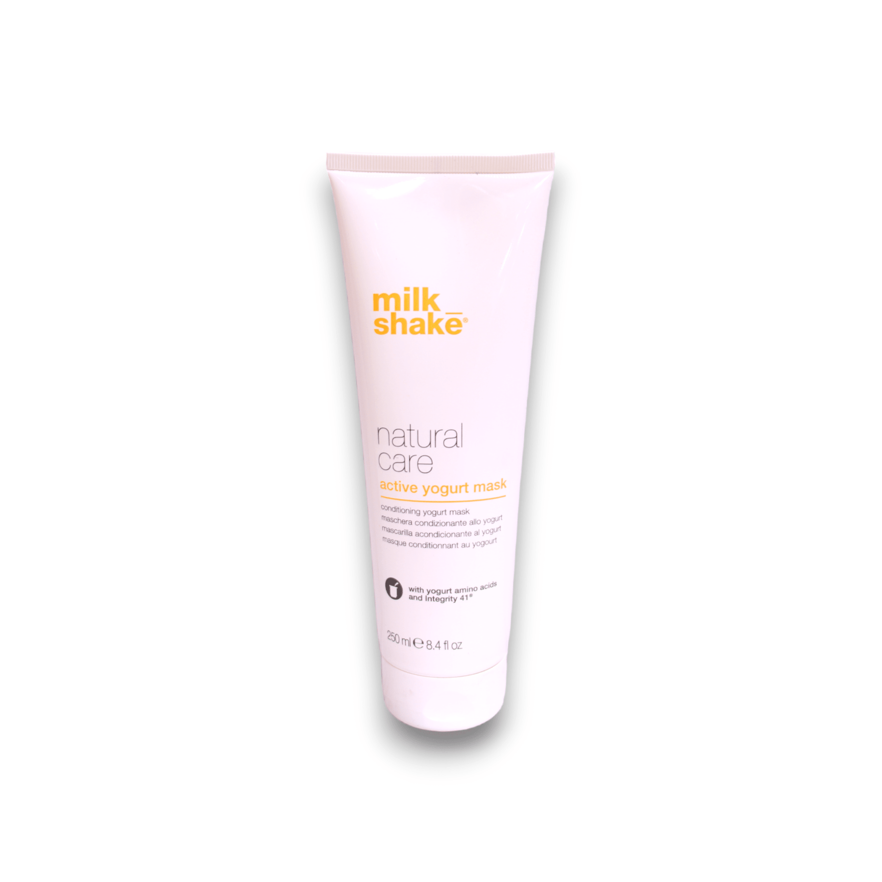 Milk Shake, Natural Care Active Yogurt, Maschera crema trattamento capelli, Per la protezione del colore, 250 ml - Cosmova