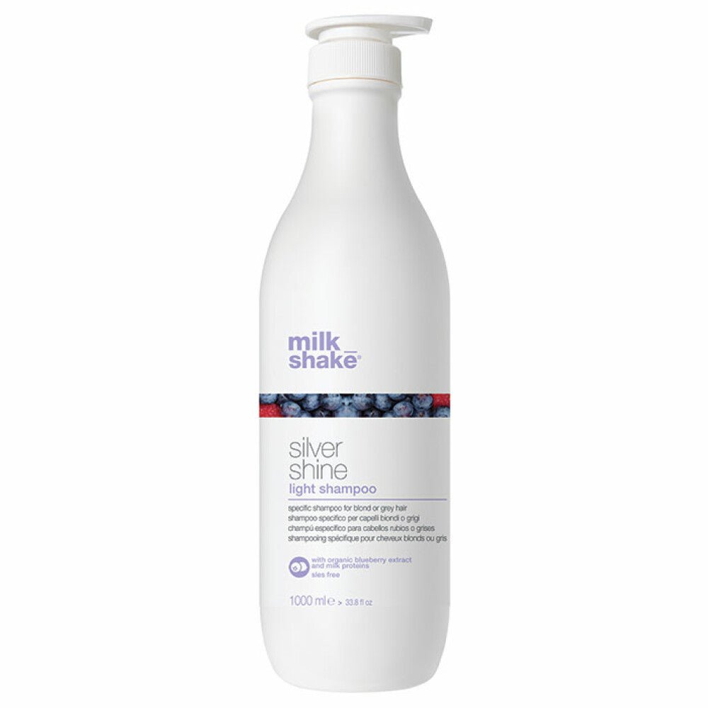 Milk Shake, Silver Shine Light, Senza solfati, Shampoo per capelli, Per la neutralizzazione dei toni gialli, 1000 ml - Cosmova