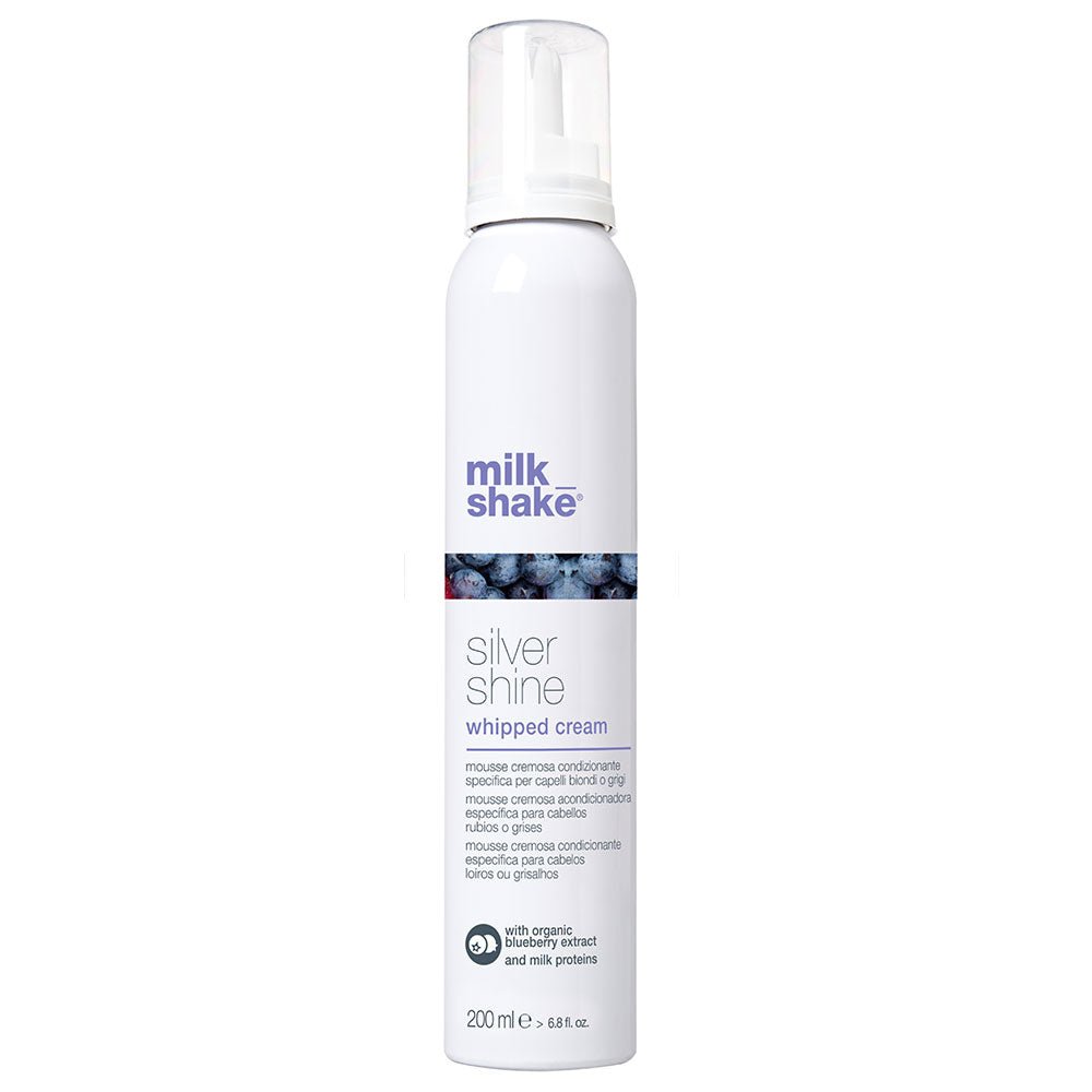 Milk Shake, Silver Shine Whipped Cream, Balsamo in schiuma senza risciacquo, 200 ml - Cosmova