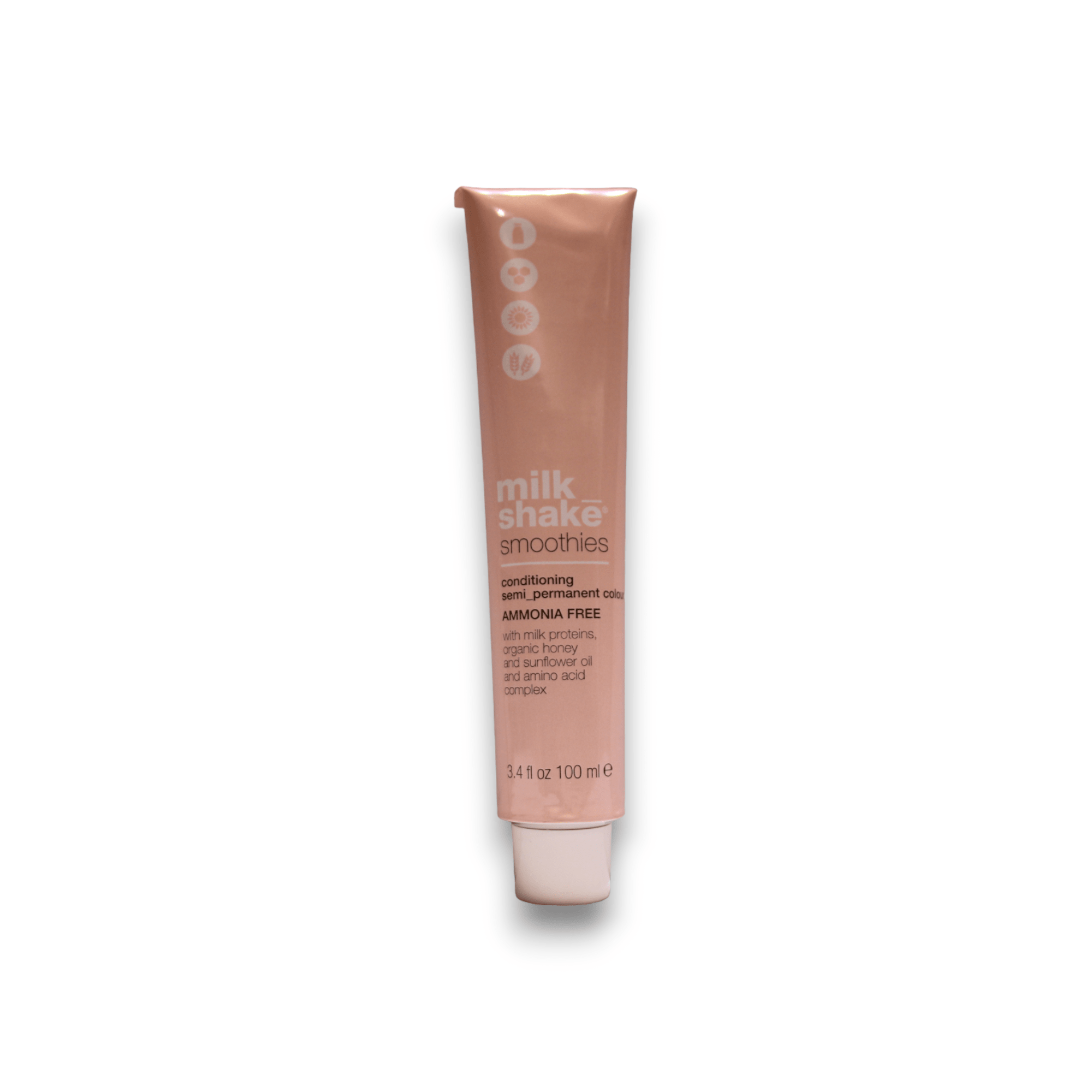 Milk Shake, Smoothies, Senza ammoniaca, Tintura per capelli semi-permanente, 6.66R Dark Blonde Red, 100 ml - Cosmova