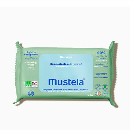 Lingettes Humides Mustela BIO MUSTELA (60 Unités)