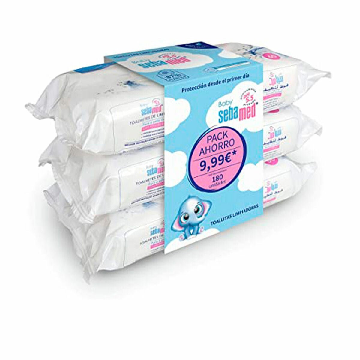 Moist Wipes Sebamed 180 Units - Cosmova