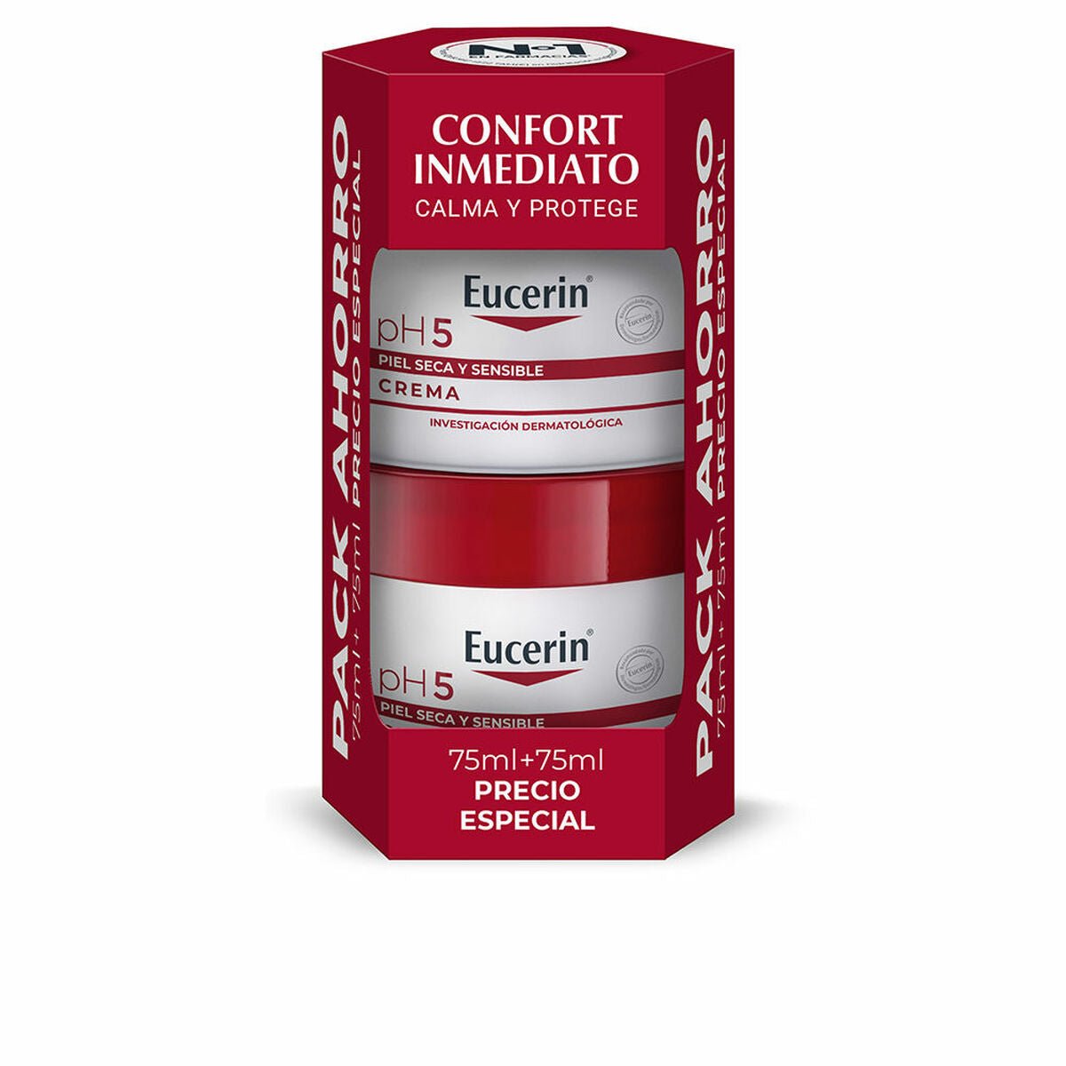 Moisturising Body Cream Eucerin PH5 75 ml 2 Units - Cosmova