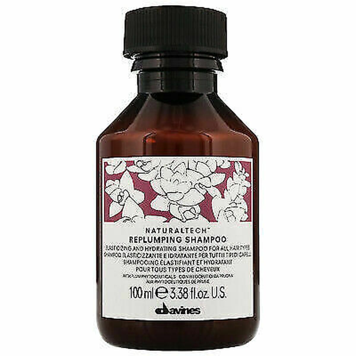 Moisturizing Shampoo Davines Replumping 100 ml - Cosmova