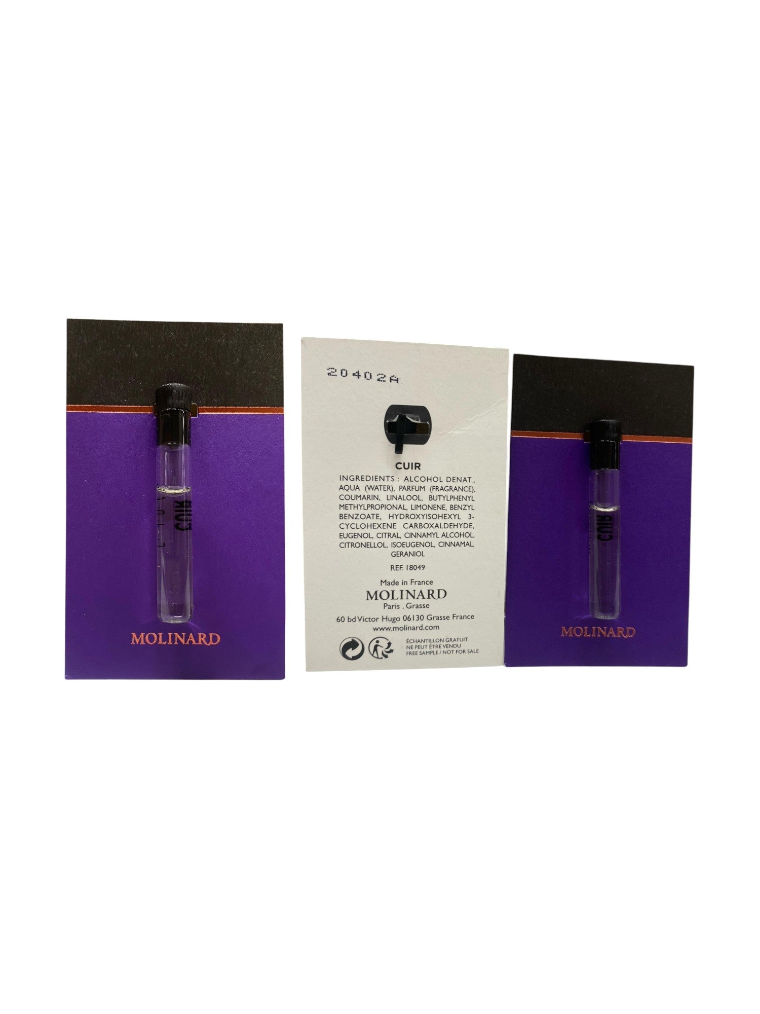 Molinard, Les Elements Collection - Cuir, Eau de Parfum, Per le donne, 1 ml Fiala - Cosmova
