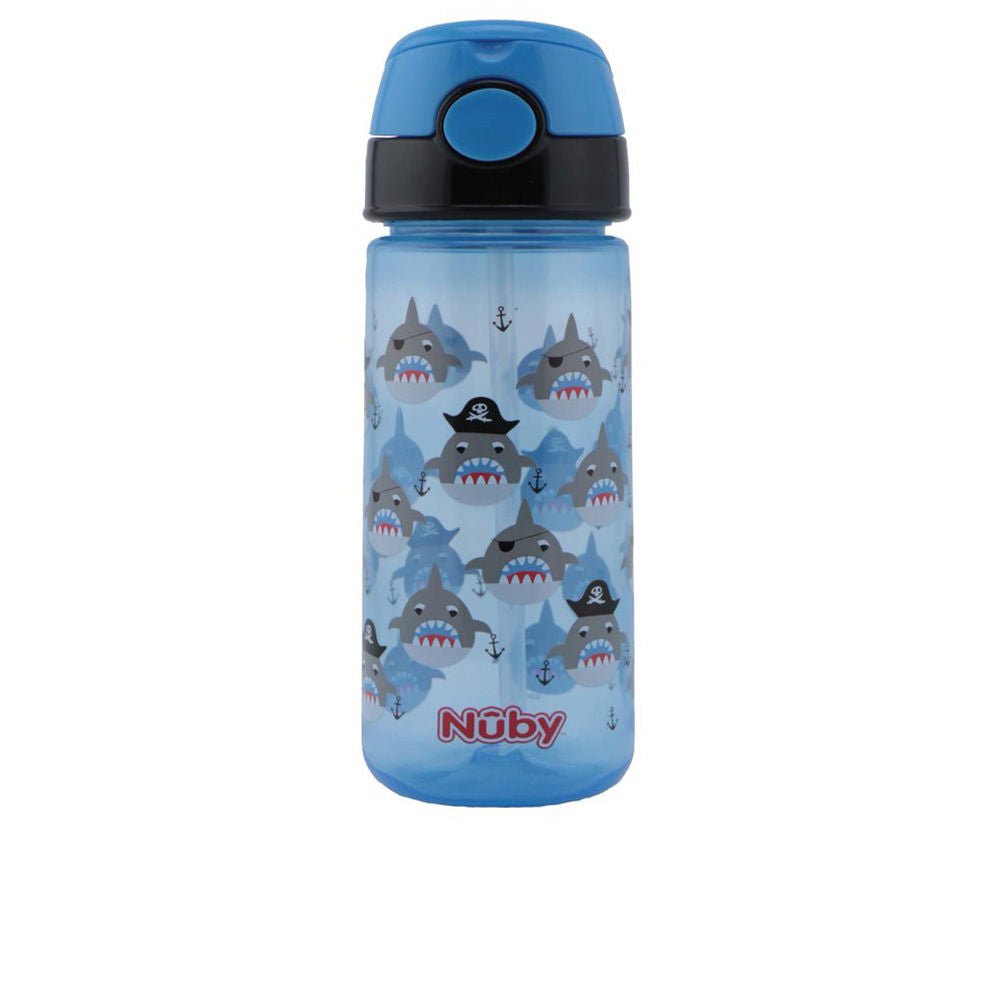 MUG con button e soft straw 3 years+ blu 540 ml 1 pz - Cosmova