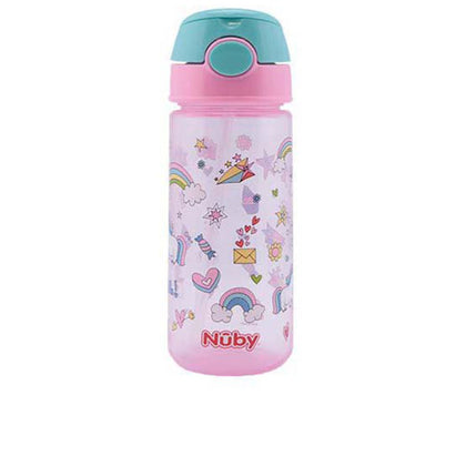 MUG con button e soft straw 3 years+ #rosa 540 ml 1 pz