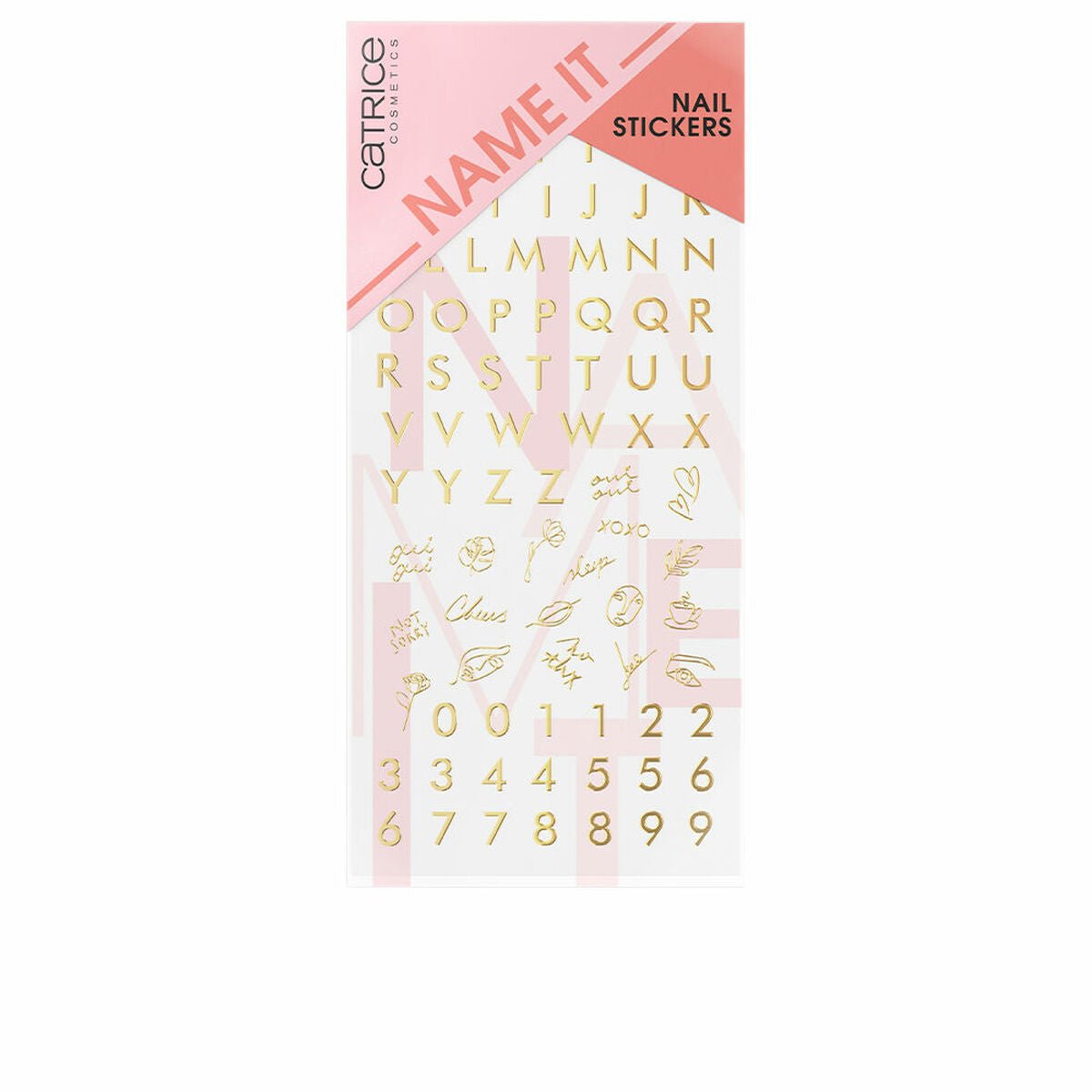 Adesivi per nail art Catrice Name It Golden 9 Pezzi-0