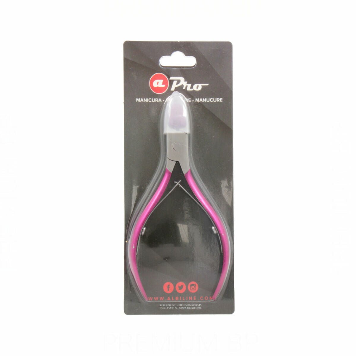 Nail clippers Albi Pro 7203/10 Fuchsia (10 cm) - Cosmova