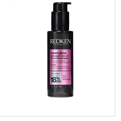 NAKED GLOSS olio ultraleggero con lucentezza a specchio e protezione termica 100 ml