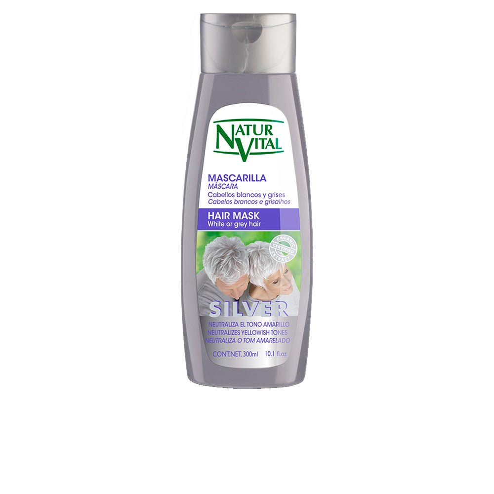 Natur Vital MASCARILLA SILVER bianco oder graues Haar 300 ml – stellen Sie sich vor 1
