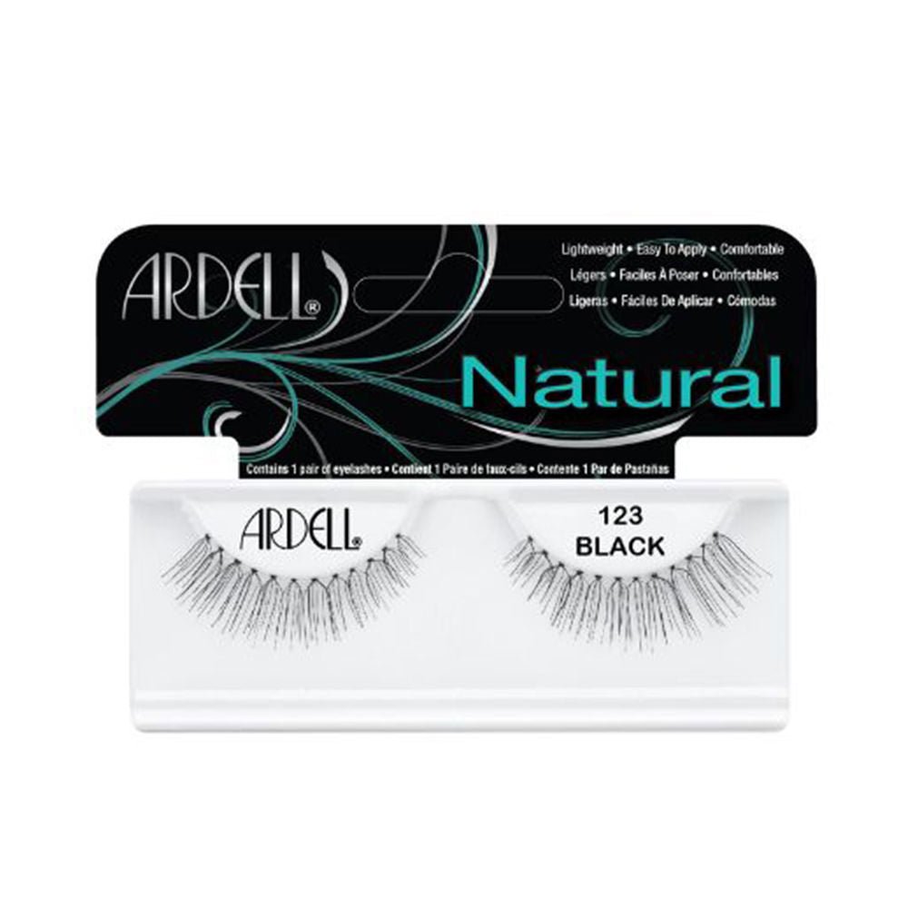 NATURAL eyelashes 123-black 1 u - Cosmova