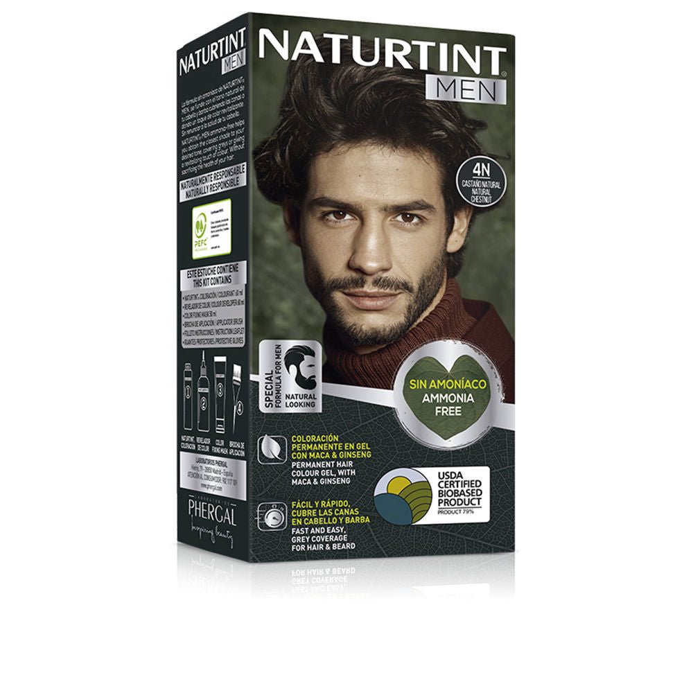 NATURTINT MEN ammonia-free dye 4N natural chestnut 1 unit - Cosmova