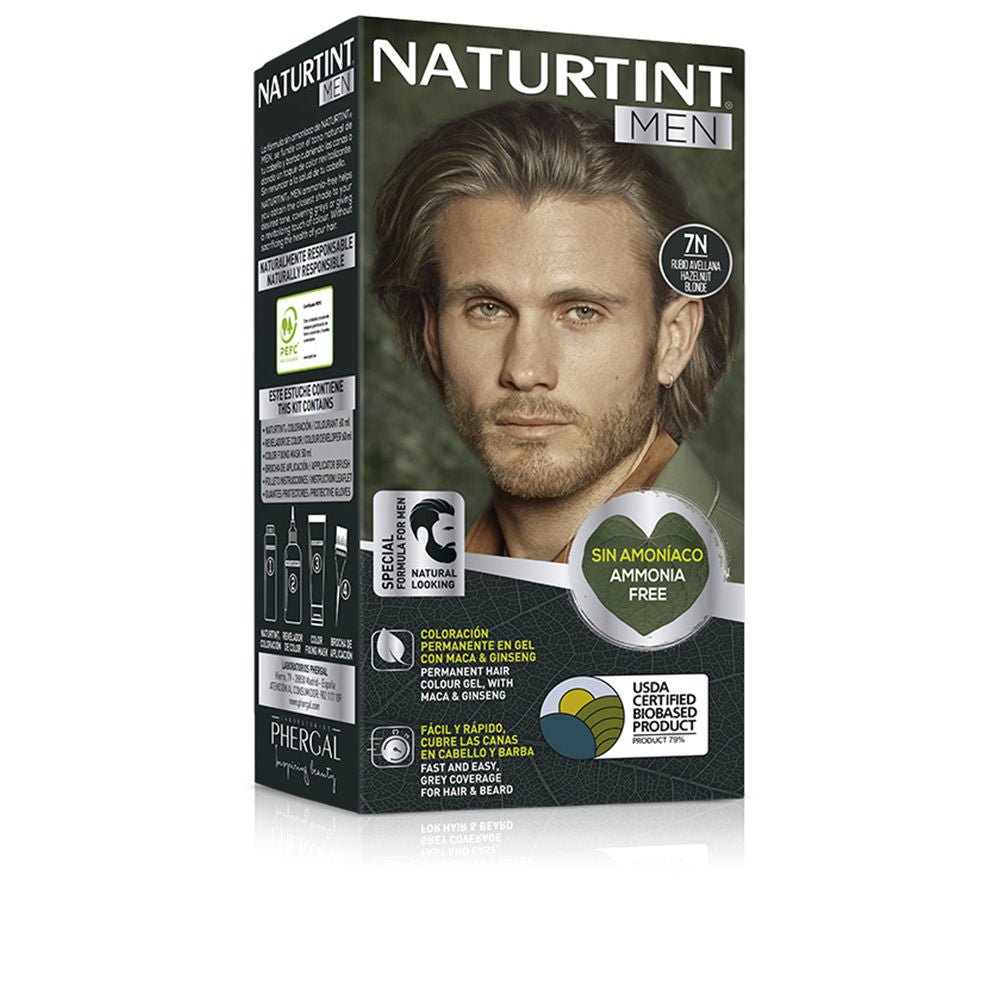 NATURTINT MEN ammonia-free dye 7N hazelnut blonde 1 unit - Cosmova