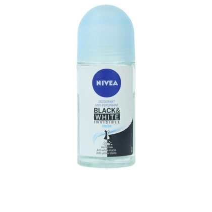 Nero & bianco déodorant fresque invisible roll-on 50 ml