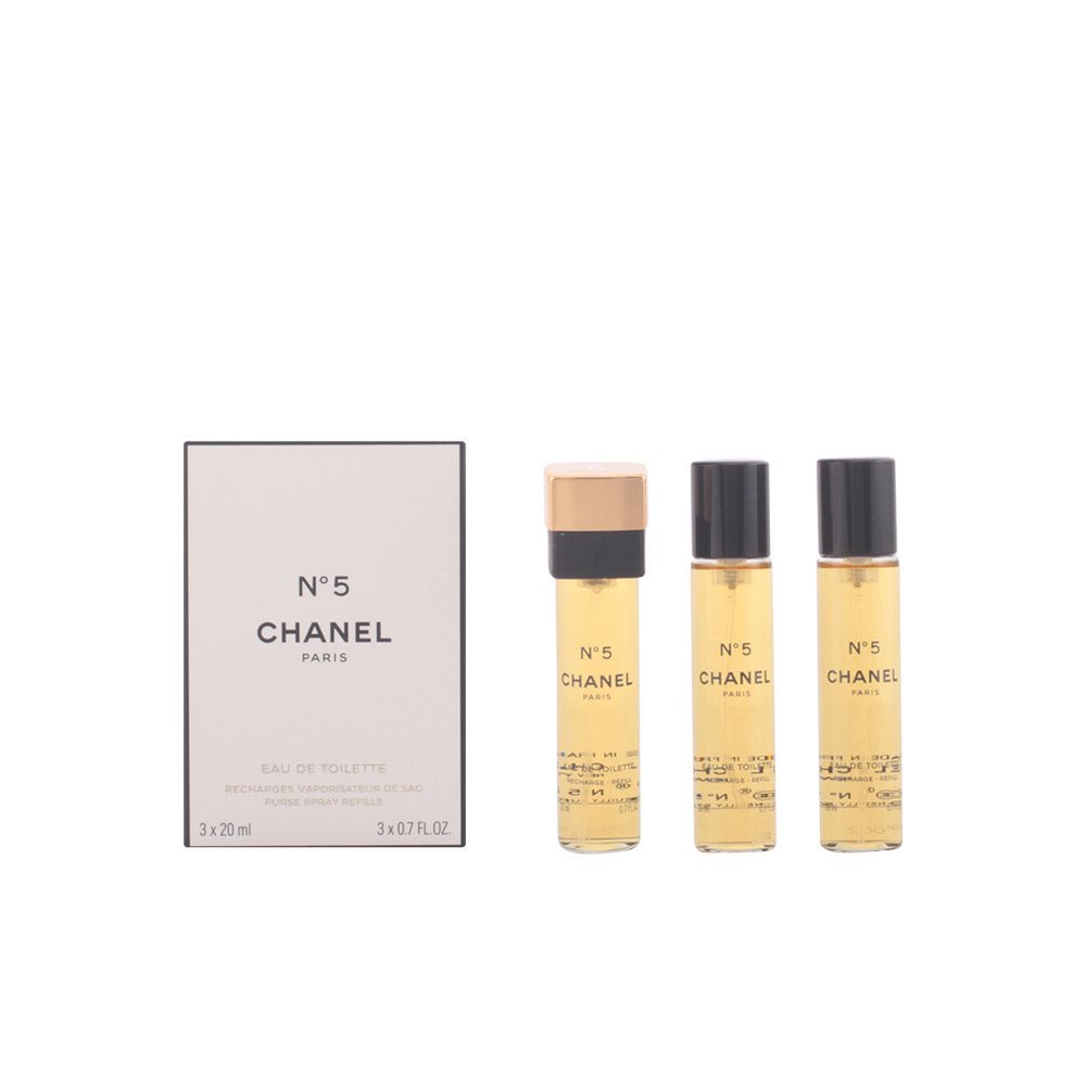 Nº 5 eau de toilette purse spray refills 3 x 20 ml - Cosmova