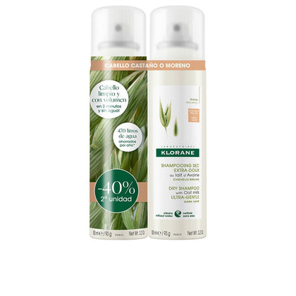 OAT MILK EXTRA GENTLE DRY SHAMPOO CHESTNUT/BROWN SET 2 x 150 ml