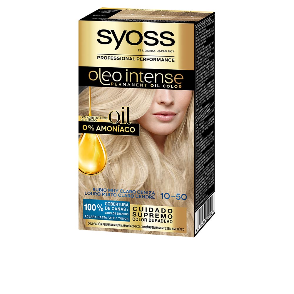 OLEO intenso ammonia-free capelli colore 10.50 - light ash biondo 5 pz - Cosmova