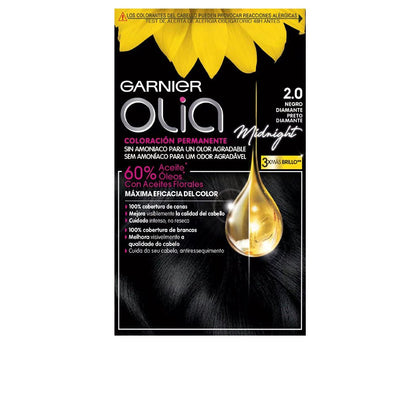 OLIA Coloración Permanente #2.0 Nero Diamond 4 pz