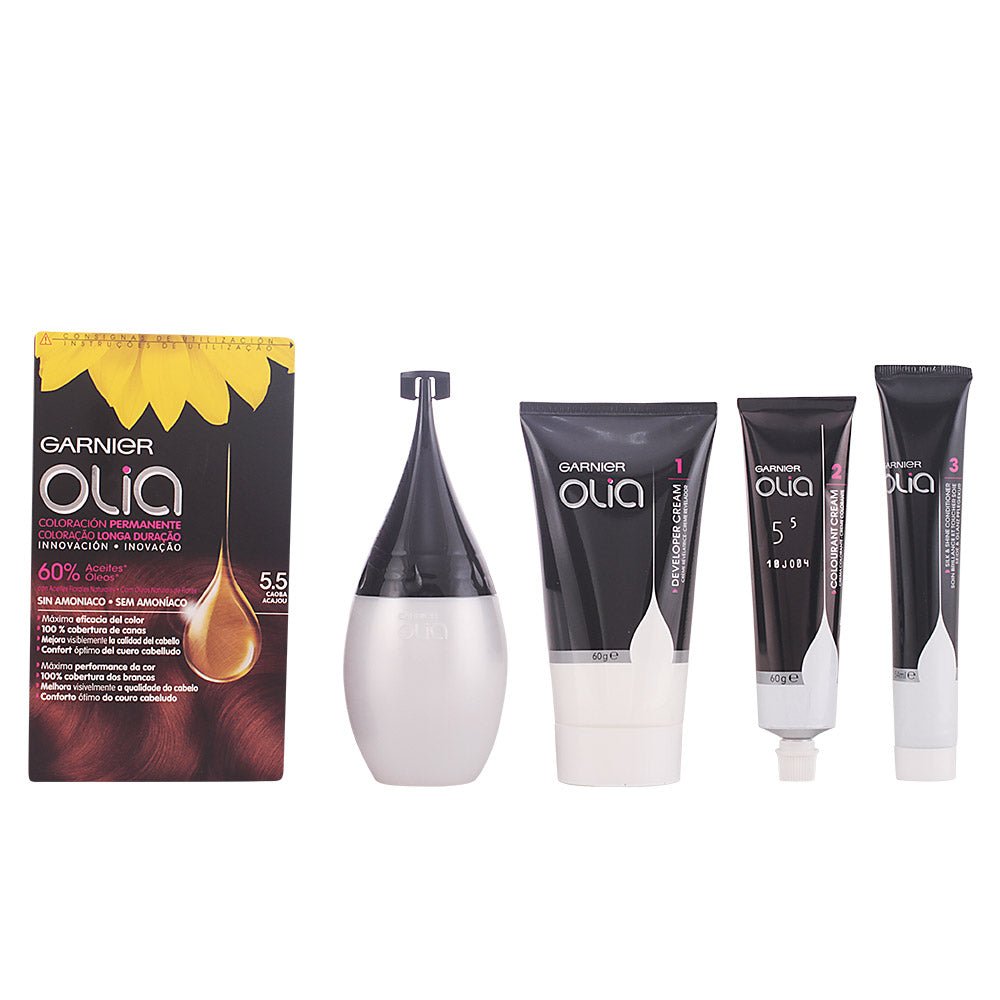 OLIA Coloración Permanente 5,5 Caoba set - Cosmova