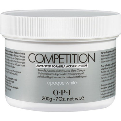 Opi, Compétition, Polvere per unghie acriliche, Bianco opaco, 200 g