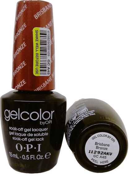 Opi, Gelfarbe, Smalto semipermanente, GC A45, Bronzo di Brisbane, 15 ml