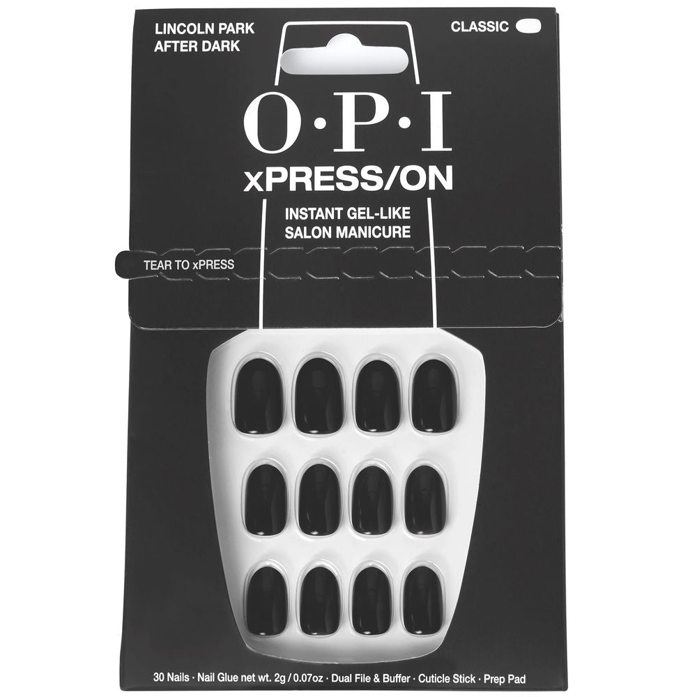 OPI xPRESS/ON Artificial Nails Iconic Shades Lincoln Park After Dark 30 u - Cosmova