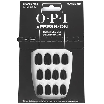 OPI xPRESS/ON Artificial Nails Iconic Shades #Lincoln Park After Dark 30 u
