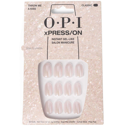 OPI xPRESS/ON Artificial Nails Iconic Shades #Throw Me a Kiss 30 units