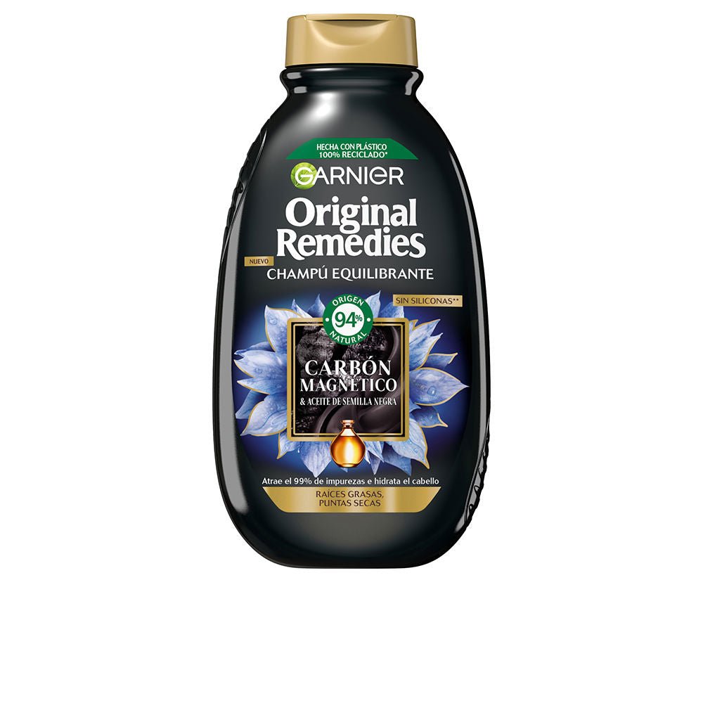 ORIGINAL REMEDIES magnetic charcoal shampoo 300 ml - Cosmova