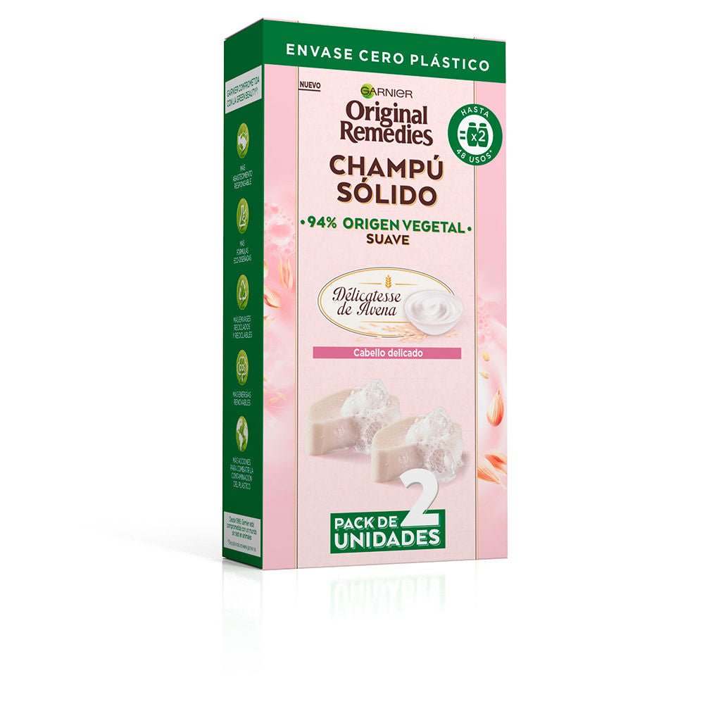 ORIGINAL REMEDIES mild oatmeal solid shampoo 2 x 60 gr - Cosmova